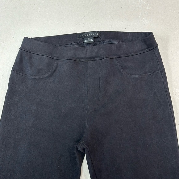 Anthropologie Sanctuary, Runway Leggings Poly/Spandex BLK Suede - Picture 7 of 12